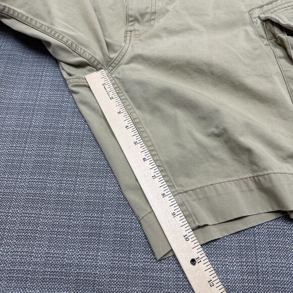 Polo Ralph Lauren Cargo Shorts Men 34 Tan Utility Baggy Skater Distressed Grunge - Picture 7 of 11